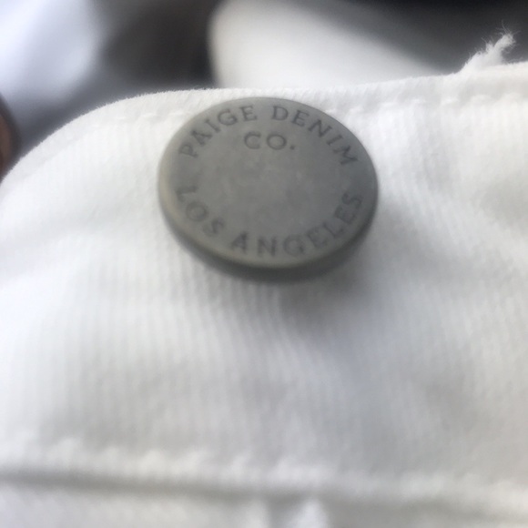 PAIGE SKYLINE ANKLE PEG JEANS NEW sz 25 WHITE - Picture 5 of 8